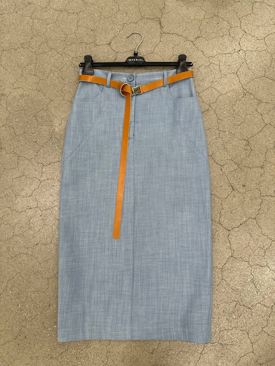 Imperial denim skirt