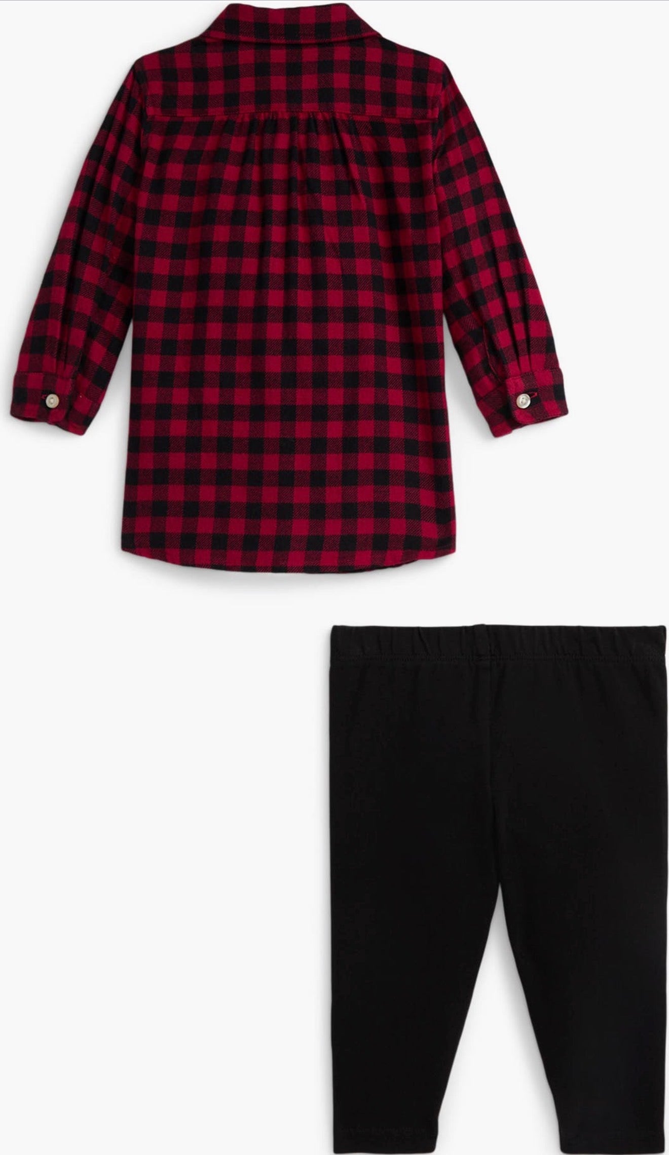 Ralph Lauren girl check shirt set