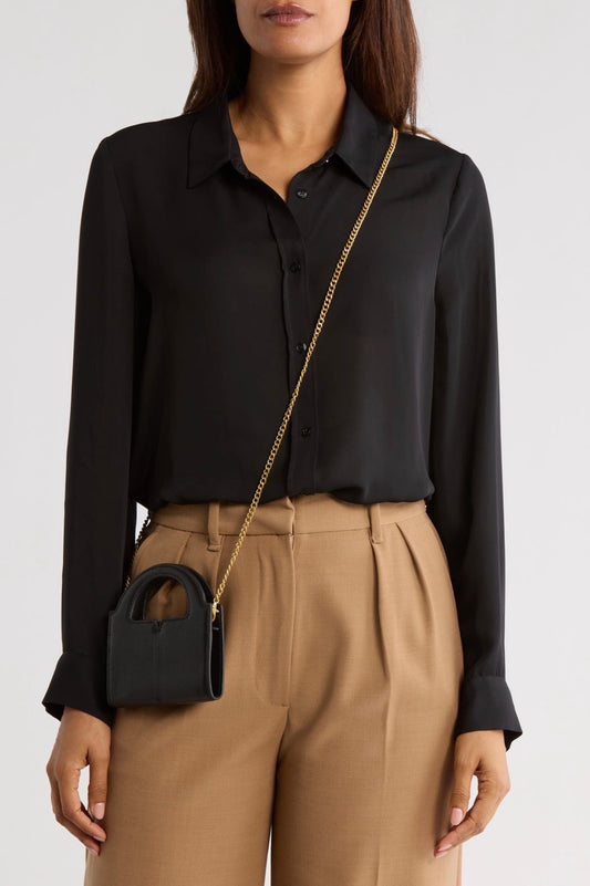 Vince Camuto black micro bag