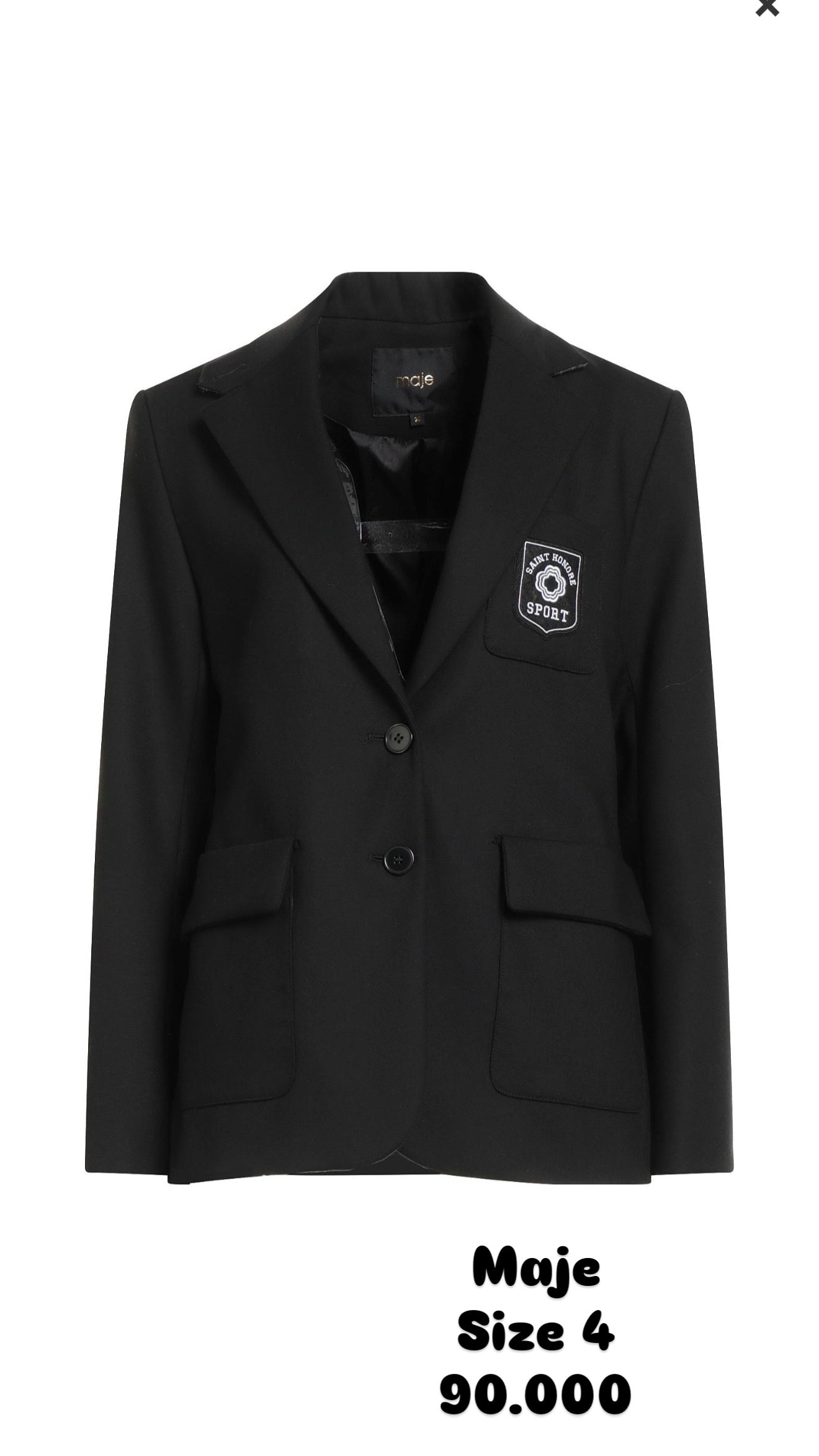 Maje black blazer