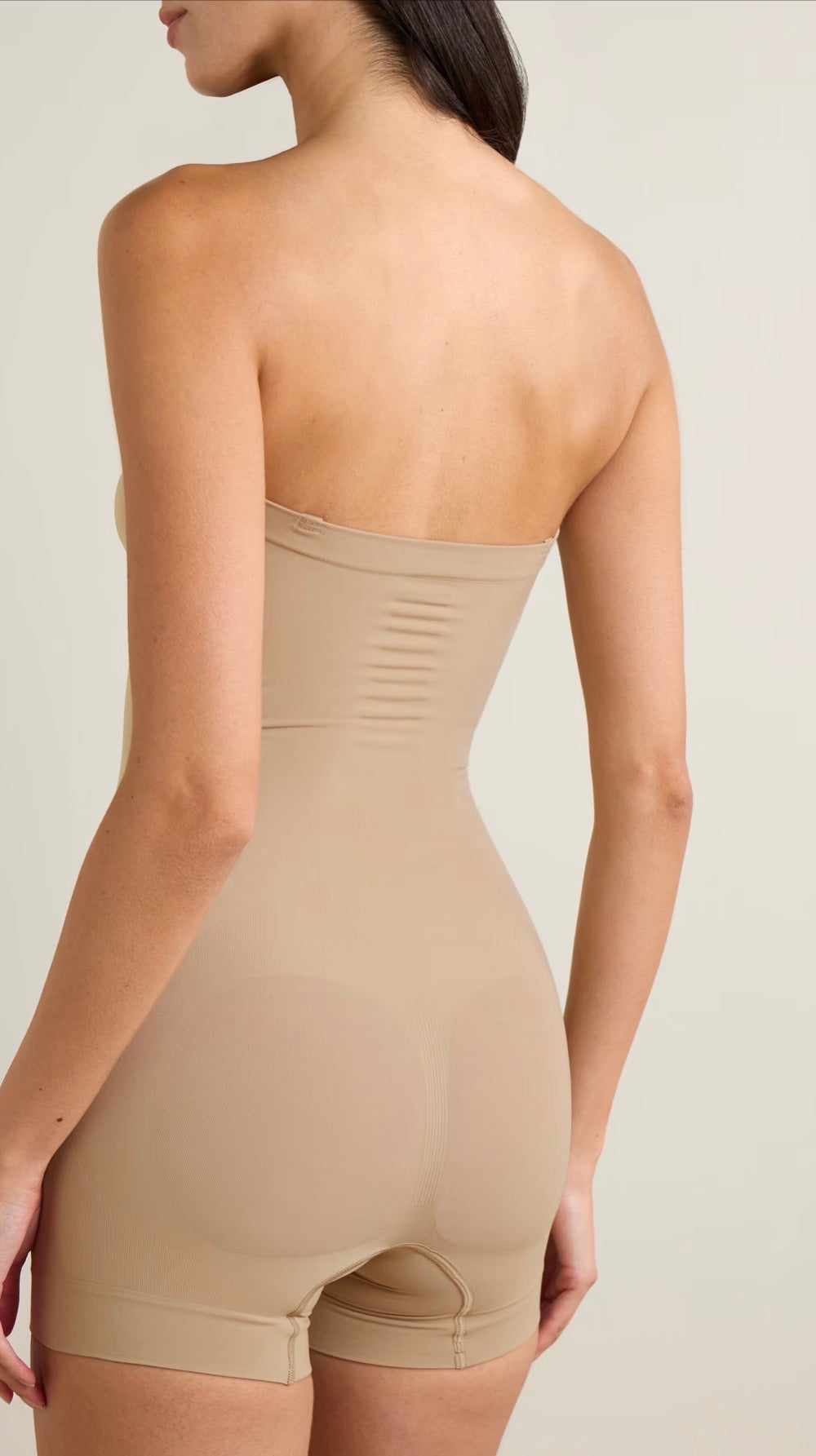 Skims beige shorts bodysuit
