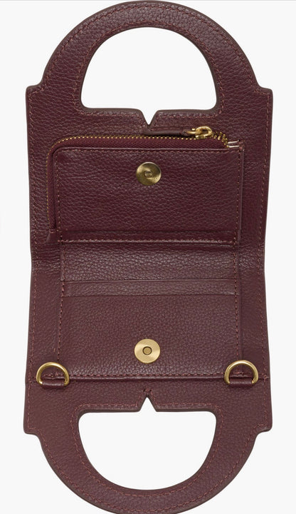 Vince Camuto burgundy micro bag