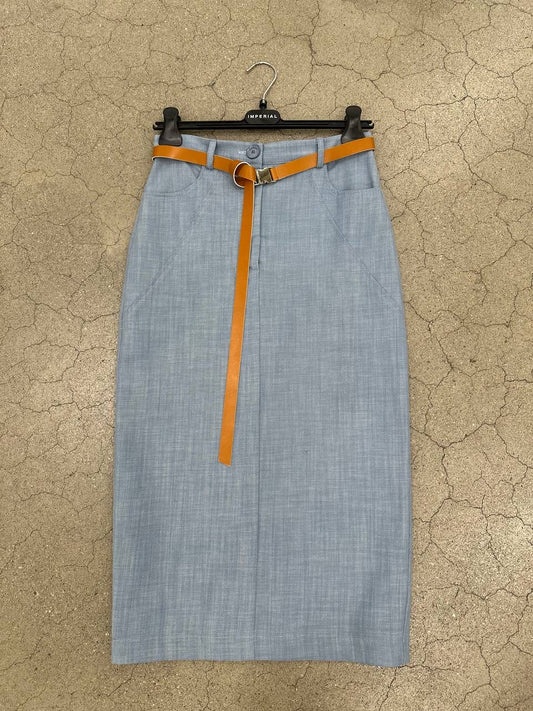 Imperial denim skirt