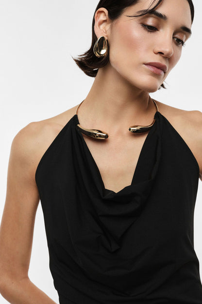 Imperial golden choker top