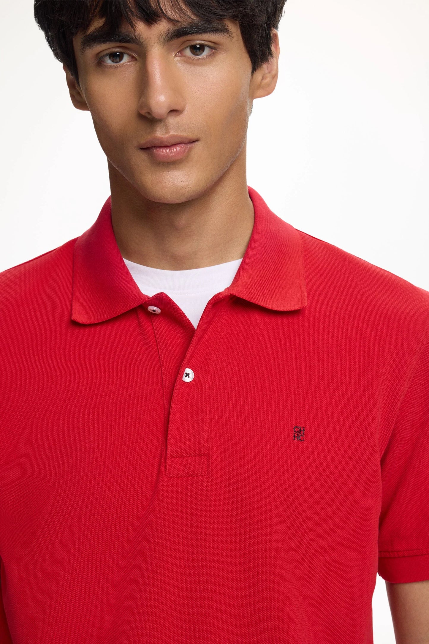 Carolina Herrera red polo shirt