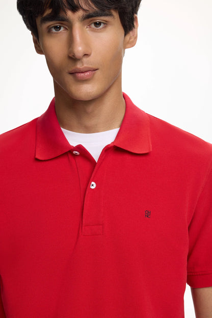 Carolina Herrera red polo shirt