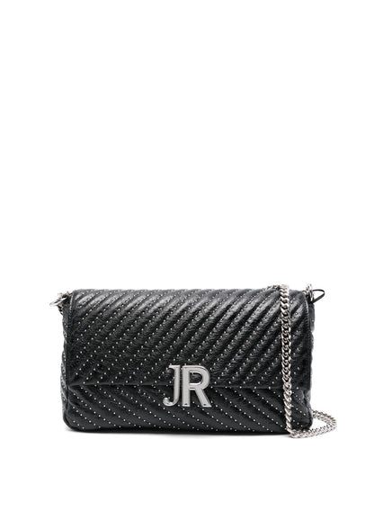 Richmond stud black shoulder bag
