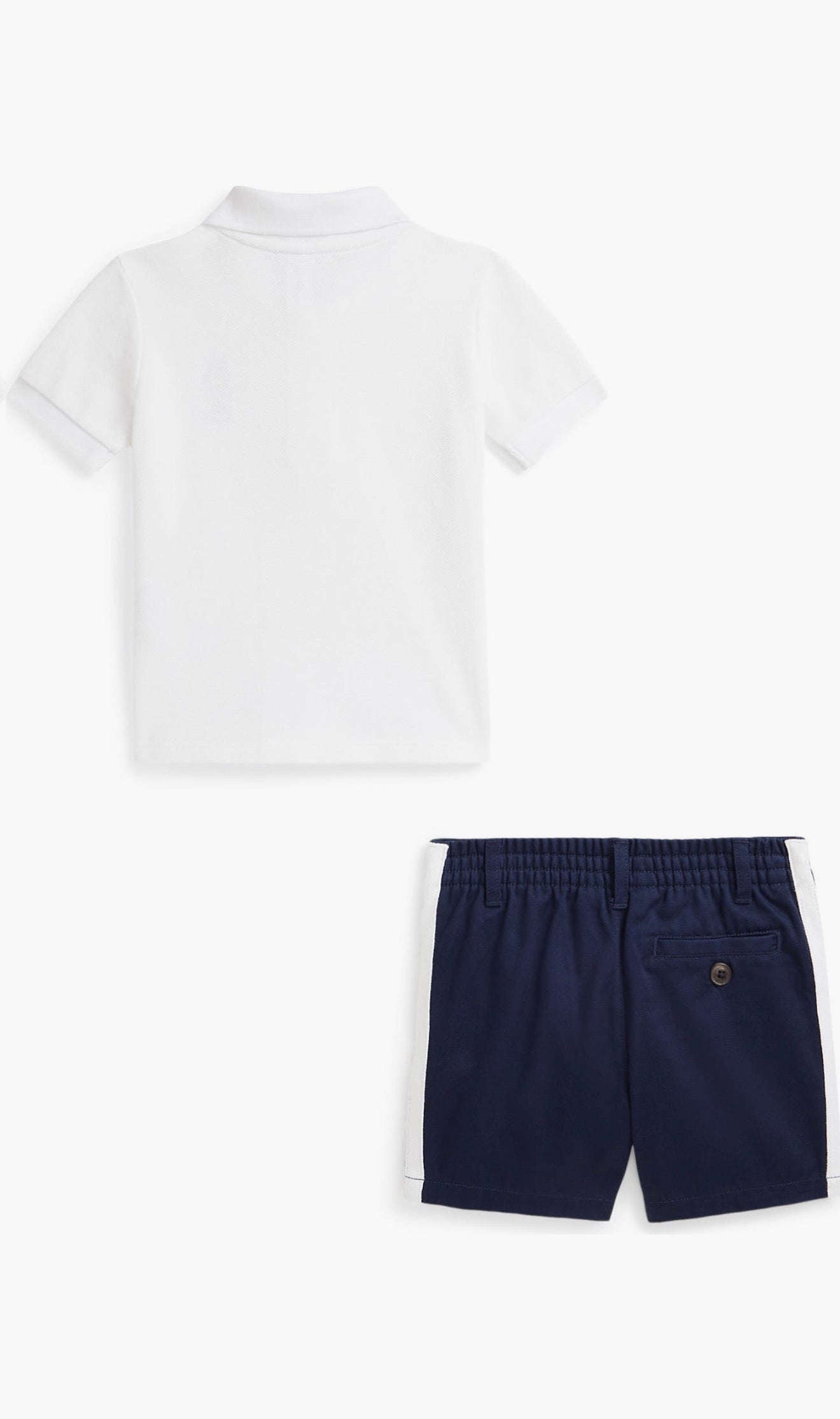 Ralph Lauren white polo shorts set